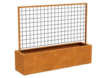 Corten Red Centro 2 Pergola Pflanzgefass 200x50x160 Cm - cortena.de