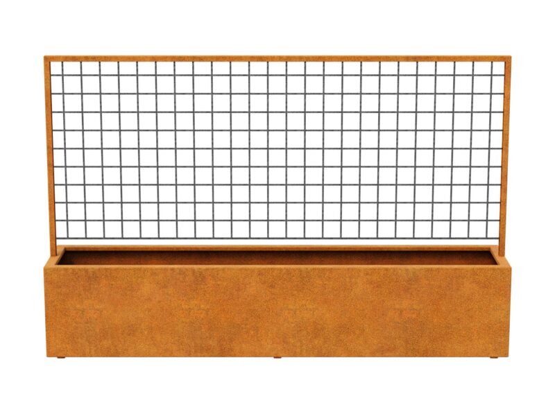 Corten Red Centro 3 Pergola Pflanzgefass 250x50x160 Cm 2 - cortena.de