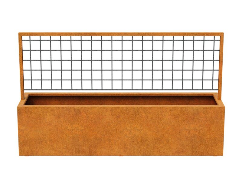 Corten Red Centro 5 Pergola Pflanzgefass 200x50x120 Cm 2 - cortena.de