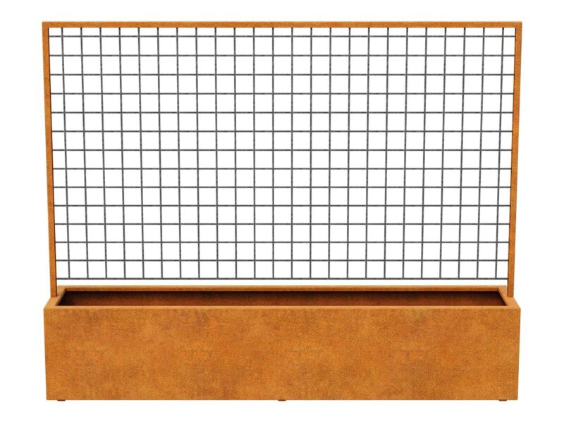 Corten Red Centro 9 Pergola Pflanzgefass 250x50x200 Cm 2 - cortena.de