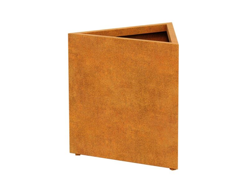 Corten Triango 2 Dreieckiger Metallblumentopf 100x87x60 Cm - cortena.de