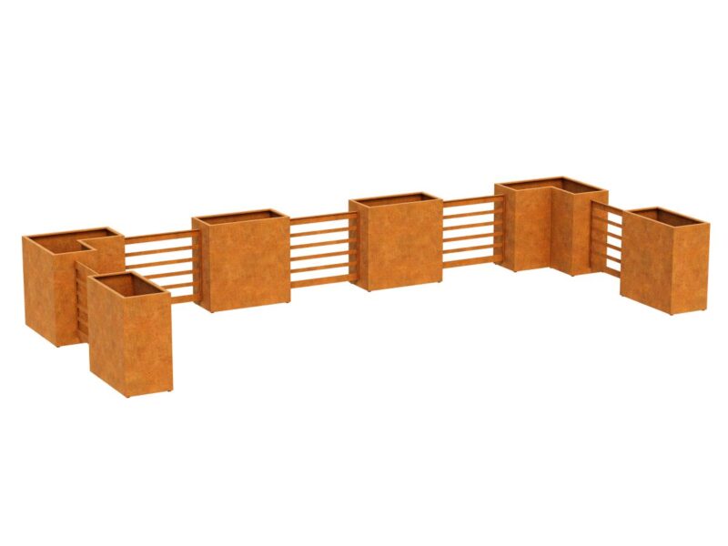 Corten Valla 1 Blumentopf 120x60x120 Cm 3 - cortena.de