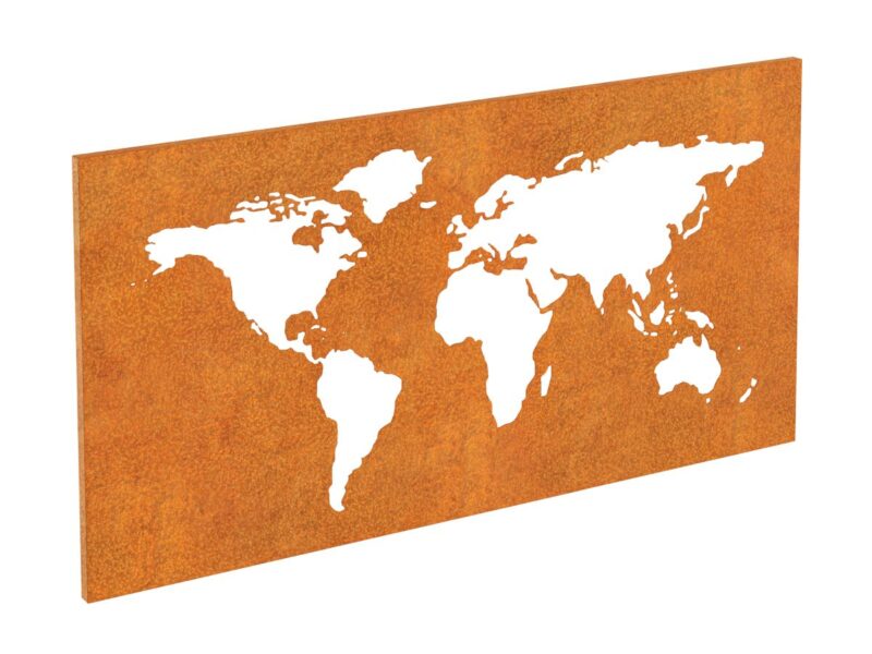 Corten Wandkarte 1 140x2x80 Cm - cortena.de