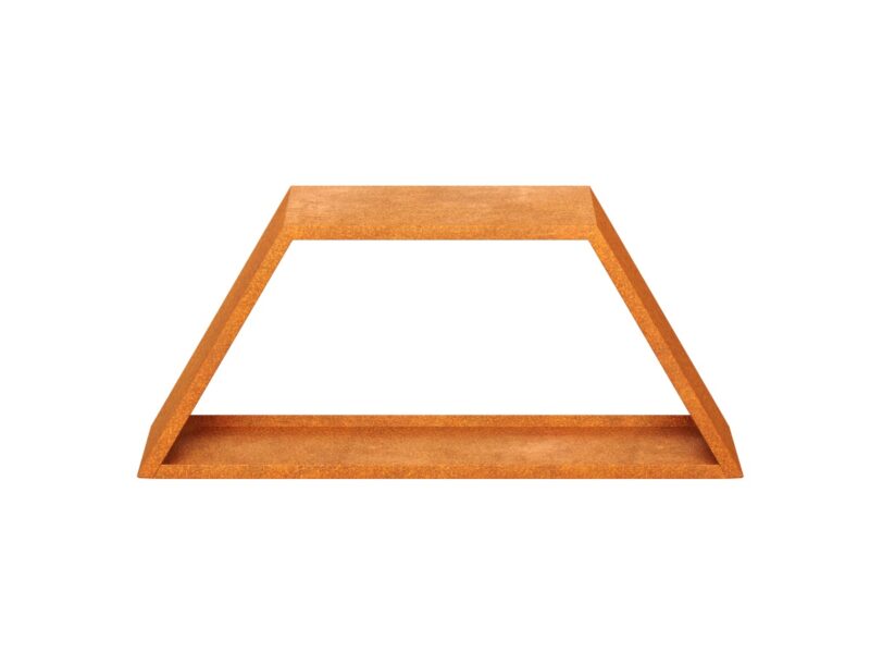 Cortenholzstander Lena Skl Trapez 800 80x40x40 Cm 2 - cortena.de
