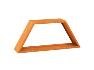 Cortenholzstander Lena Skl Trapez 800 80x40x40 Cm - cortena.de