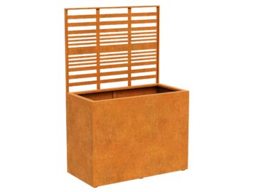 Cortenmetall Blumentopf Mit Kamin Coverra 1a 120x60x180 Cm - cortena.de