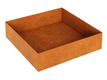 Cortenmetall Blumentopf Rapido B2 120x120x30 Cm - cortena.de