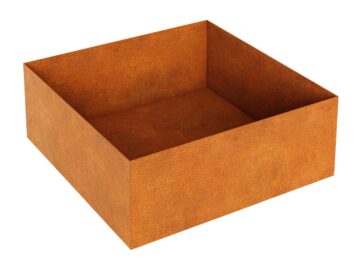 Cortenmetall Blumentopf Rapido B5 120x120x45 Cm - cortena.de