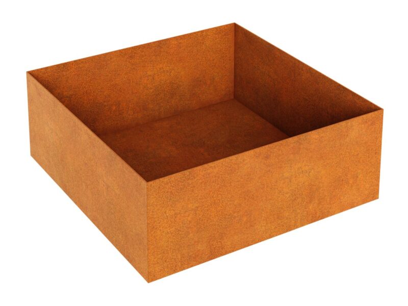 Cortenmetall Blumentopf Rapido B5 120x120x45 Cm - cortena.de