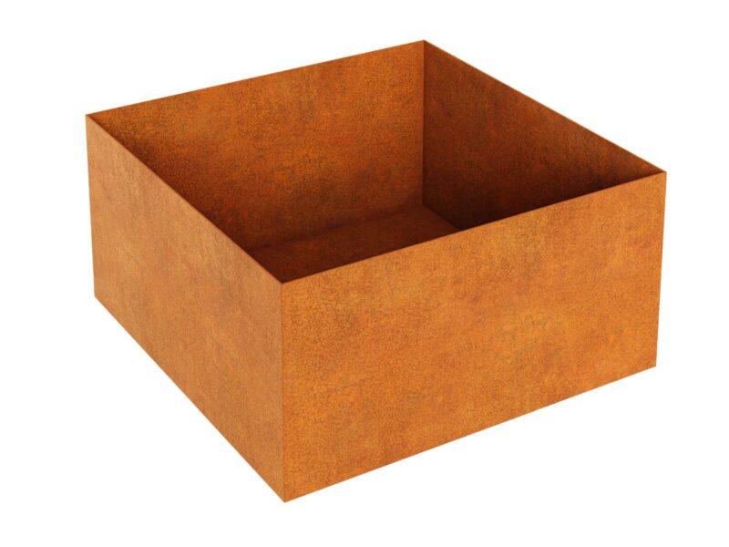 Cortenmetall Blumentopf Rapido B7 120x120x60 Cm - cortena.de