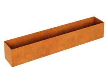 Cortenmetall Blumentopf Rapido L3 180x30x30 Cm - cortena.de