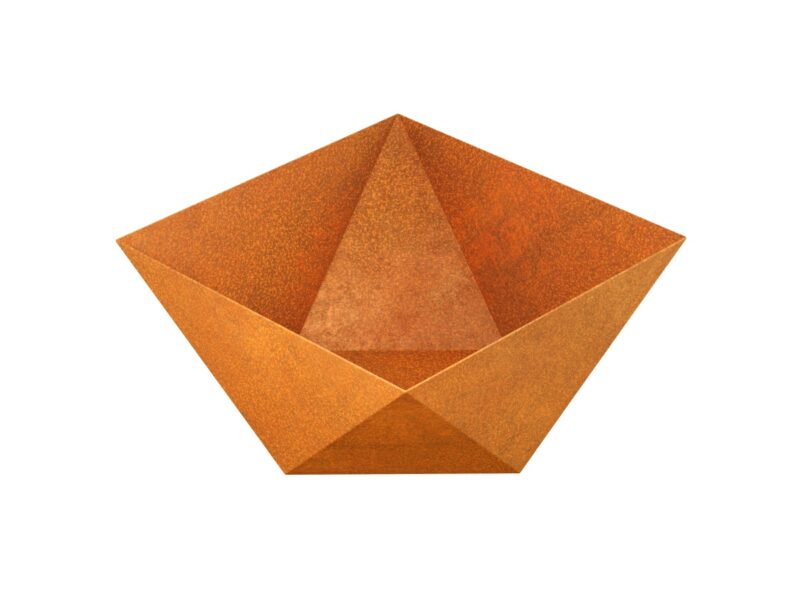 Geometrischer Corten Cubeta Blumentopf 60x60x40 Cm 2 - cortena.de