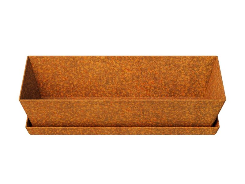 Kleiner Corten Molde Blumentopf 34x8x8 Cm 2 - cortena.de