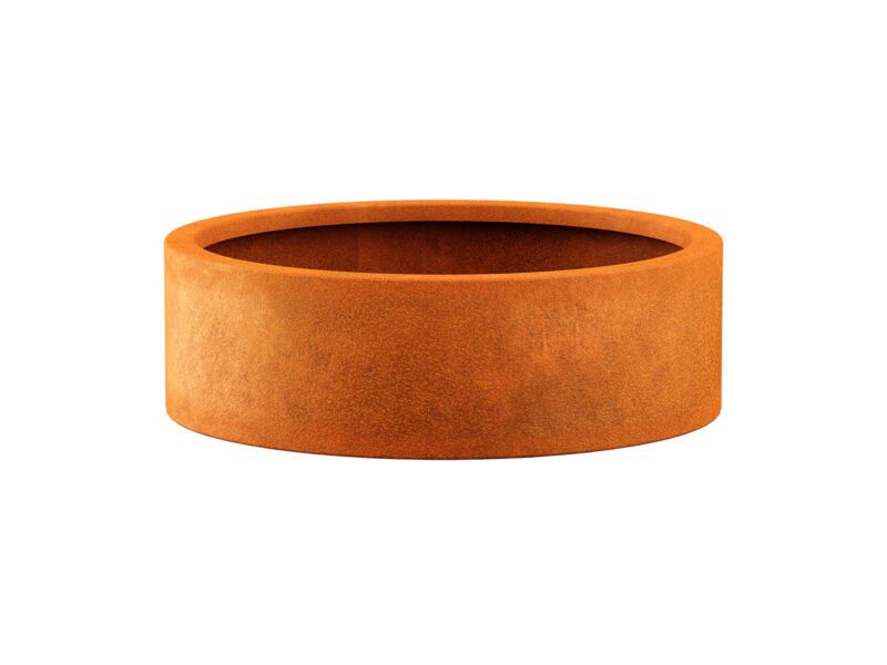 Metallblumentopf Corten Circulo 7 90x30 Cm - cortena.de