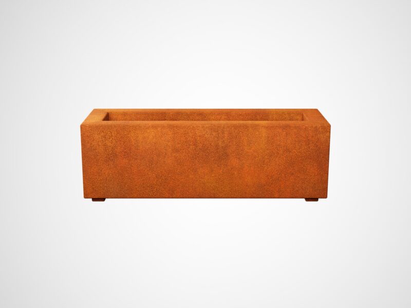 Metallblumentopf Corten Largo 1 90x30x30 Cm 2 - cortena.de