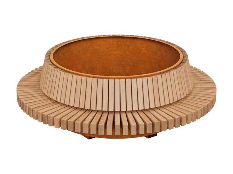 Pflanzbank Bastidor 8 Aus Corten 305x122 Cm - cortena.de