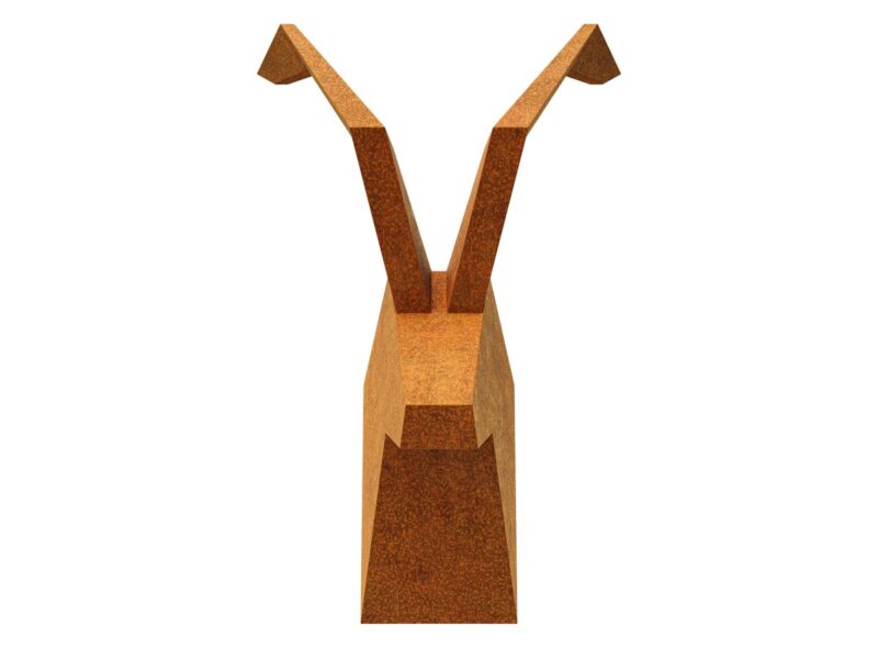 Steinbockgeweih Cortenstahl 90x70x90 Cm 2 - cortena.de